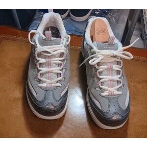 Skechers Shape Ups Grey Pink Glitter Womens 7.5‎ SN 12307 Toning Walking Shoes